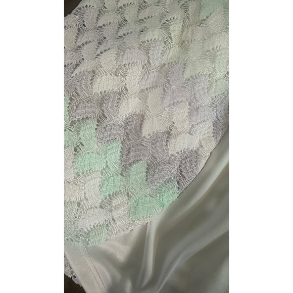 Alfred Dunner Pastel‎ Lace Cardigan Top Set Embellished Neckline M - Picture 4 of 5